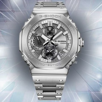 CASIO 卡西歐 G-SHOCK 全金屬 太陽能 藍芽 計時男錶 送禮 禮物 推薦 GMC-B2100ADS-1A