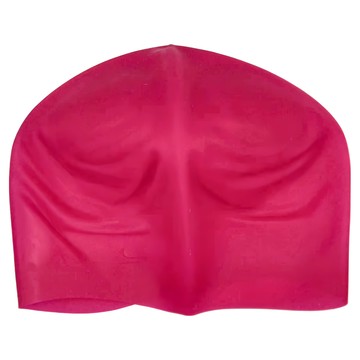 NIKE 耐吉 成人長髮用矽膠泳帽  桃紅色  1個