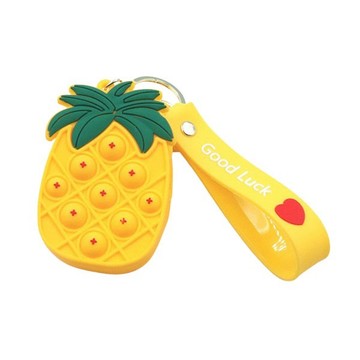 3716 矽膠鳳梨零錢包 滅鼠先鋒零錢包 信用卡包 耳機收納包