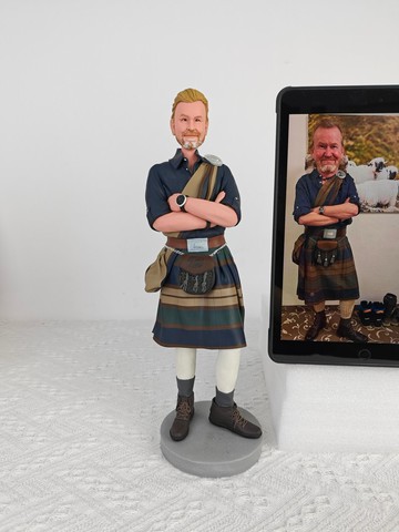 父親 爺爺 長輩 生日禮物訂製 客製化 人偶 公仔 似颜绘 擺飾