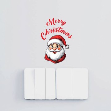 【MR.ZAKKA】創意萬用裝飾貼紙-聖誕節主題 可愛卡通聖誕人物頭像 5款任選 居家節慶布置 DIY可移式壁貼 無痕壁貼 牆貼