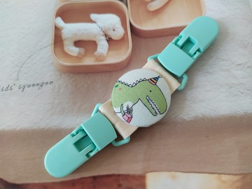 【5日內出貨】恐龍 萬用夾 手帕夾 雙頭夾 雙面皆有不同圖案