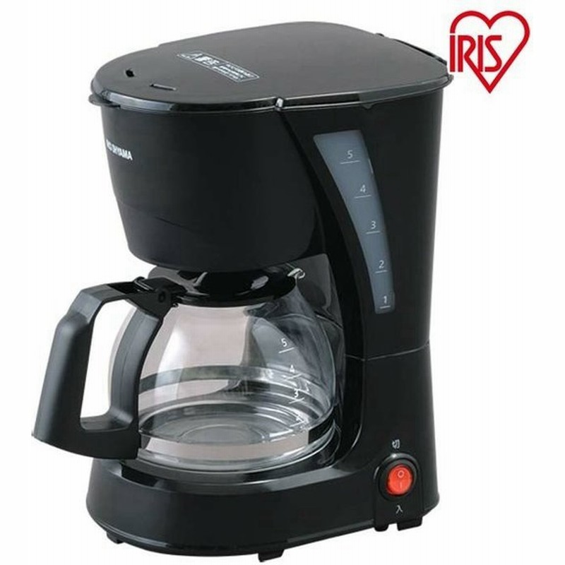 コーヒーメーカー コーヒーミル おしゃれ 保温 ブラック 電動 黒 Cmk 652 B アイリスオーヤマ 安い 5杯 ドリップ コーヒー 通販 Lineポイント最大0 5 Get Lineショッピング