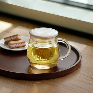 日本 霜山 耐熱玻璃茶壺/泡茶壺(附濾網)-510ml