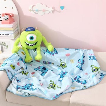 卡通抱枕毯子公仔午睡毯沙發毯加厚毛毯空調毯便攜旅行毯車載蓋毯