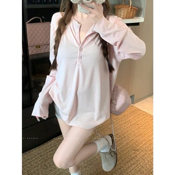 【林木木】女生長袖 罩衫 防曬罩衫 寬鬆 薄款 慵懶風 秋天衣服 顯瘦穿搭