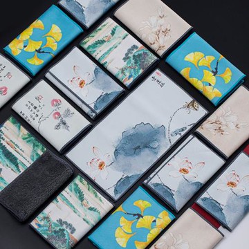 加厚吸水功夫茶巾茶具禪意布藝高檔茶布專用茶幾茶桌養壺抹布配件