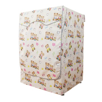 小麥購物 加大加厚滾筒式洗衣機防塵套 L2378  65 x 60 x 85cm  小熊一家