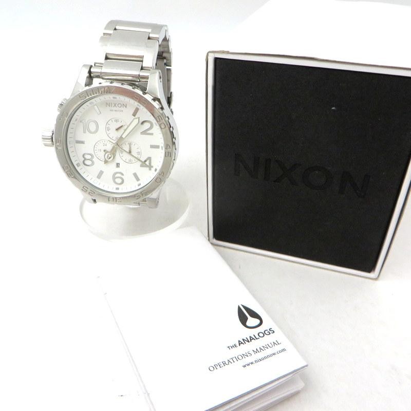 美品！】Nixon 51-30 chrono 箱付きNixon - 腕時計(アナログ)