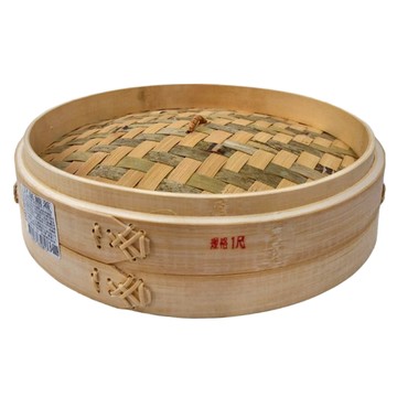 蒸籠蓋 1尺 天然竹 & 鋁 耐熱溫度: 0~120度  1個