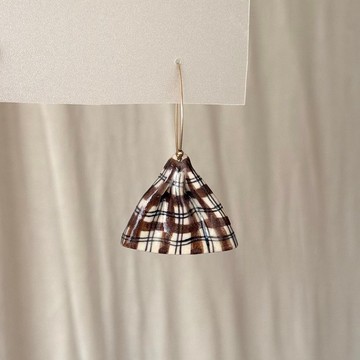 如同布料般的琉球陶藝耳環