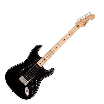 Squier 電吉他 Sonic Stratocaster HSS 單單雙 小搖座 楓木指板 全黑色【黃石樂器】