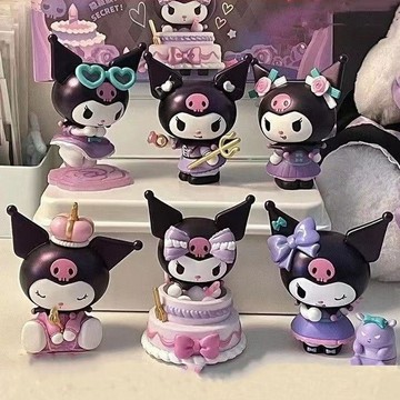💕庫洛米盲盒 庫洛米手辦 手辦公仔 三麗鷗生日派對 桌麵擺件 庫洛米手辦盲盒 生日禮物 潮玩手辦