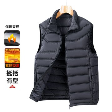 【立領蓬鬆】男士馬甲 羽絨馬甲 保暖馬甲 坎肩 背心 無袖上衣 加厚充棉 立體剪裁 秋冬內搭 商務休閒