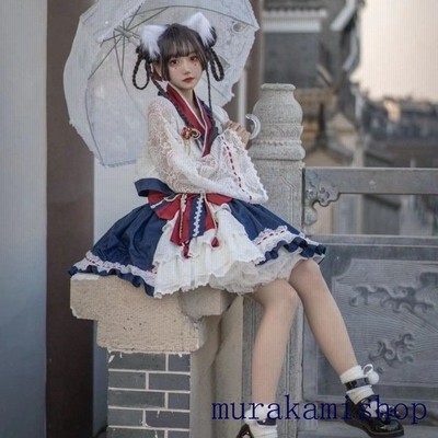 長袖 コスプレ 衣装 森ガール可愛い ゆめかわいい 女の子 セット ワンピース ロリータ 通販 Lineポイント最大get Lineショッピング