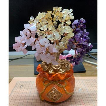 【吉祥開運坊】水晶樹【招財財位 天然水晶招財樹 存錢筒招財樹】開光 擇日