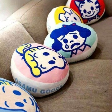 ❤️限時優惠❤️原田治抱枕 沙發裝飾抱枕靠墊靠背 原田治雙面圖案靠墊創意靠枕 柔軟彈性抱枕飄窗抱枕 臥室宿舍床頭靠枕