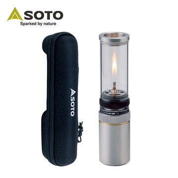 日本SOTO Hinoto 無芯瓦斯燭燈/露營燈SOD-260 (附硬式收納盒) SOTO 露營燈收納盒套組 SOD-260