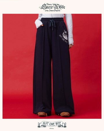 迪士尼系列 just one bite寬直筒可束口長褲(兩色)