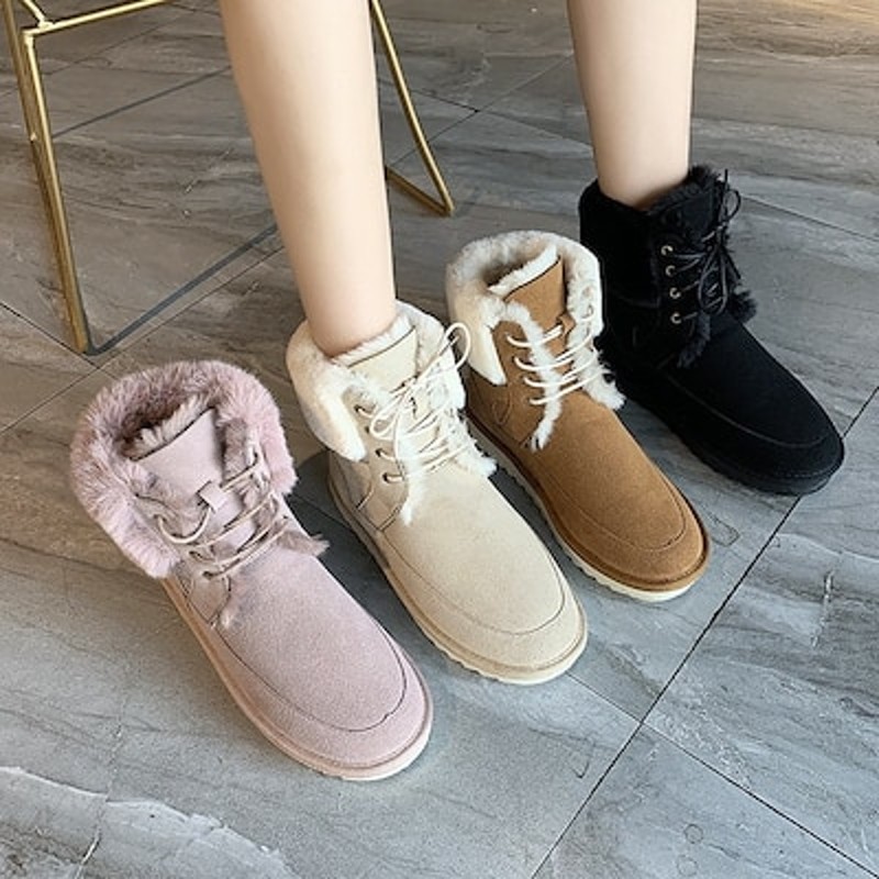 UGG】ムートンショートブーツ 黒シューズ丈ショート - ブーツ