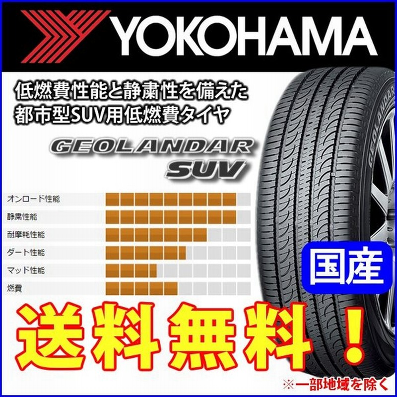 Yokohama ヨコハマ Geolandar ジオランダー Suv 235 55r インチ 国産 新品 4本セット 夏タイヤ 235 55 安い 価格 通販 Lineポイント最大0 5 Get Lineショッピング