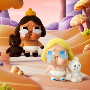 POP MART 泡泡瑪特 CRYBABY 眼淚工廠系列 - 搪膠臉毛絨盲盒 潮流公仔玩具