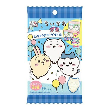 【江戶物語】FUJIYA 不二家 吉伊卡哇造型 優格風味軟糖 19g 附貼紙 QQ糖 Chiikawa 日本原裝進口