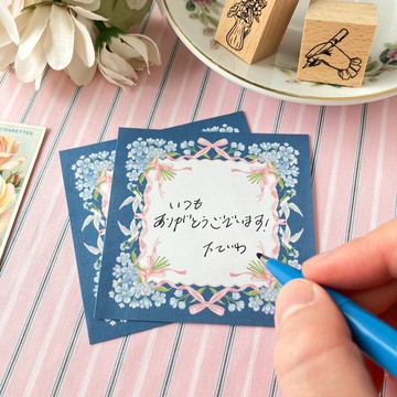 花卉手帕備忘錄 - 勿忘草