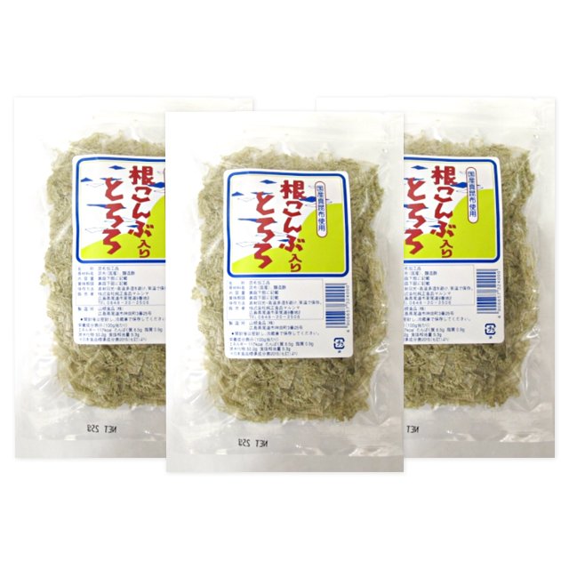 マルシマ 根昆布入りとろろ 25g×3袋セット