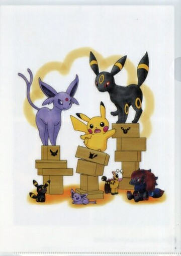 Afi&BURAKKI&Zoroark&Kiriniki&皮卡丘A4文件夾精靈寶可夢神奇寶貝中心在線迷你游戲EBI獎