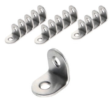 MONESPACE 蒙內斯佩斯 不鏽鋼圓角角碼  S(20 x 20 x 1.8mm)  15個