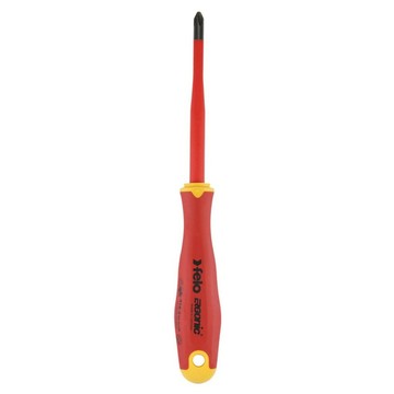 felo E-Slim極細絕緣超軟柄十字起子 PH2*100mm  1支