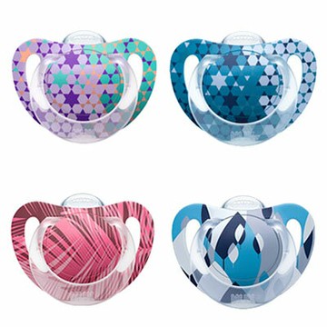 NUK Genius矽膠安撫奶嘴帶蓋-0-6初生型(2入)【悅兒園婦幼生活館】