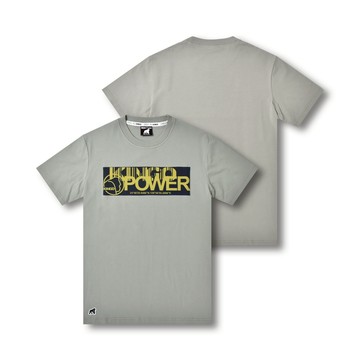 KINGO女款｜綠卡其異材質印花T恤 512128｜官方直營