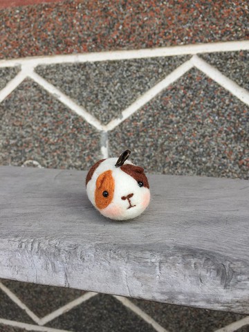 天竺鼠 項鍊 羊毛氈