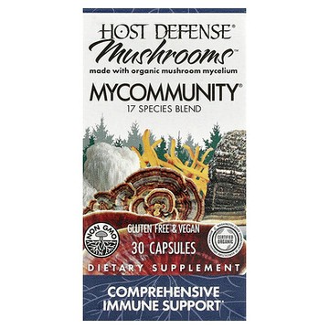 Host Defense, Mushrooms™，MyCommunity®，30 粒膠囊