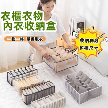 台灣現貨✨分格收納盒 衣服收納箱 衣物收納袋 分隔收納袋內衣內褲襪子 收納 衣物收納 內衣收納 衣櫃收納  收納神器
