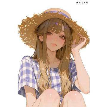 【8 月新款】07-139-0065 人物貼紙 簡約夏日女子