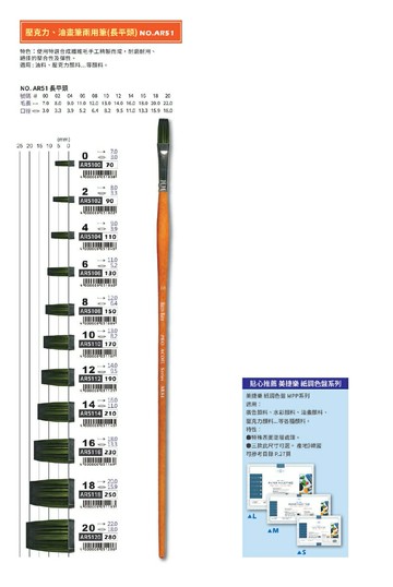 Macro Wave 馬可威 AR51 壓克力、油畫兩用筆 (長平頭)【APP滿額下單10%點數(單一帳號最高5000點)】1/31止