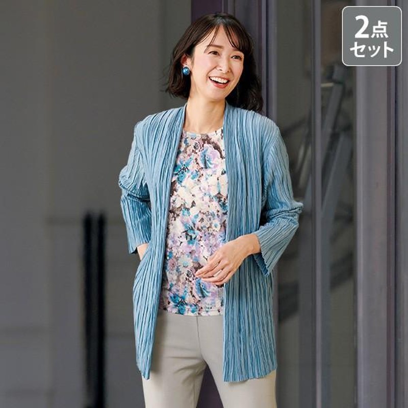 アンサンブル レディース おしゃれ ミセス シニア ファッション 50代 60代 70代 80代 母の日 敬老の日 ギフト 実用的 レース使いエレガンスアンサンブル◎ アンサンブル レディース おしゃれ ミセス シニア ファッション