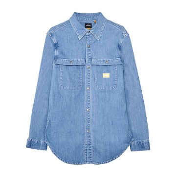 5th STREET｜山形｜男裝｜貼袋微寬鬆襯衫｜拔淺藍