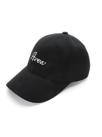 AVYN Cursive Embroidery Ball Cap [Black]