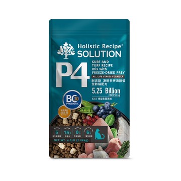 SOLUTION P4 凍乾多拼海陸餐-全齡貓 4.5LB(貓飼料/貓糧)