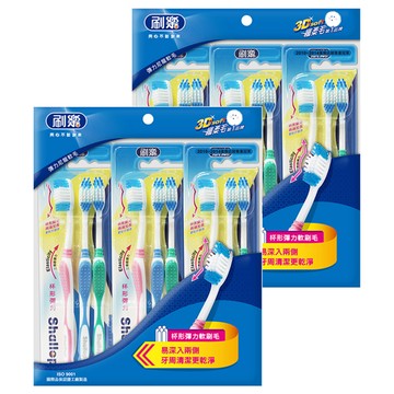 Shallop 刷樂 杯型彈力牙刷  9支  2組