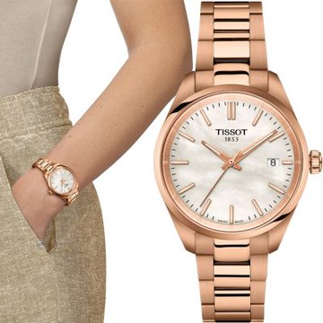 Tissot 天梭錶 PR 100 珍珠母貝 時尚腕錶 女錶 手錶-T1502103311100/34mm