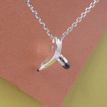 文具系列--鉛筆銀項鍊 初學者可