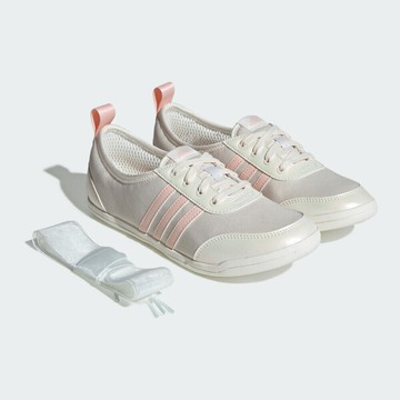 Kixpress-Adidas Diona Ballet 女 運動休閒鞋 芭蕾風 復古 舒適 米白 粉紅 [JR7317]