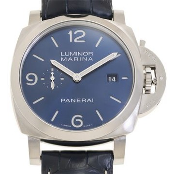PANERAI 沛納海Luminor Marina自動上鍊皮帶表(PAM03313)x藍面x44mm