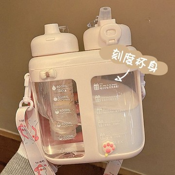 ✨新款特惠✨分倉雙飲水杯女生高顏值茶水分離泡茶杯便攜大容量帶吸管杯子夏天