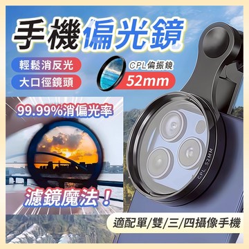 隔日到貨【頂配加強版👍360°旋轉✨一夾即消】手機CPL偏振鏡 偏振鏡頭 拍照神器 nd濾鏡 手機偏光鏡 手機濾鏡減光鏡